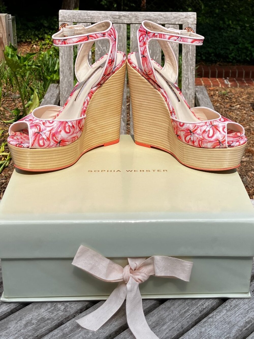 Sophia Webster✨Wedge Sandals Heels Size 7.5B